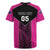 New Zealand Fern Rugby Custom Rugby Jersey Pink Maori Pattern