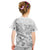 Personalised Brain Cancer Awareness Kid T Shirt Ribbon Polynesian Pattern