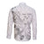 Personalised Brain Cancer Awareness Long Sleeve Button Shirt Ribbon Polynesian Pattern
