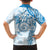 Polynesian Pattern With Plumeria Flowers Hawaiian Shirt Blue