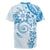 Polynesian Pattern With Plumeria Flowers Rugby Jersey Blue