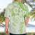 Polynesian Pattern With Plumeria Flowers Hawaiian Shirt Lime Green