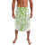 Polynesian Pattern With Plumeria Flowers Lavalava Lime Green