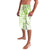 Polynesian Pattern With Plumeria Flowers Lavalava Lime Green