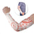 Polynesian Pattern With Plumeria Flowers Arm Sleeves Orange Peach - Polynesian Pride