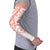 Polynesian Pattern With Plumeria Flowers Arm Sleeves Orange Peach - Polynesian Pride