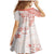 Polynesian Pattern With Plumeria Flowers Family Matching Mermaid Dress and Hawaiian Shirt Orange Peach