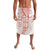 Polynesian Pattern With Plumeria Flowers Lavalava Orange Peach