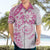 Polynesian Pattern With Plumeria Flowers Hawaiian Shirt Pink