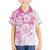 Polynesian Pattern With Plumeria Flowers Hawaiian Shirt Pink