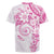 Polynesian Pattern With Plumeria Flowers Rugby Jersey Pink