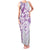 Polynesian Pattern With Plumeria Flowers Family Matching Tank Maxi Dress and Hawaiian Shirt Purple