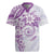 Polynesian Pattern With Plumeria Flowers Rugby Jersey Purple