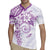 Polynesian Pattern With Plumeria Flowers Rugby Jersey Purple
