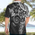 Polynesian Pattern With Plumeria Flowers Hawaiian Shirt Black