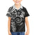 Polynesian Pattern With Plumeria Flowers Hawaiian Shirt Black