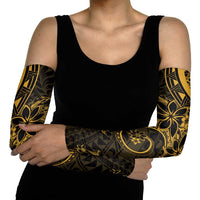 Polynesian Sunset Plumeria Arm Sleeves Gold Polynesian Tattoo - Polynesian Pride