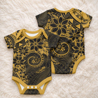 Polynesian Sunset Plumeria Baby Onesie Gold Polynesian Tattoo LT05 - Polynesian Pride