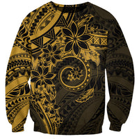 Polynesian Sunset Plumeria Sweatshirt Gold Polynesian Tattoo