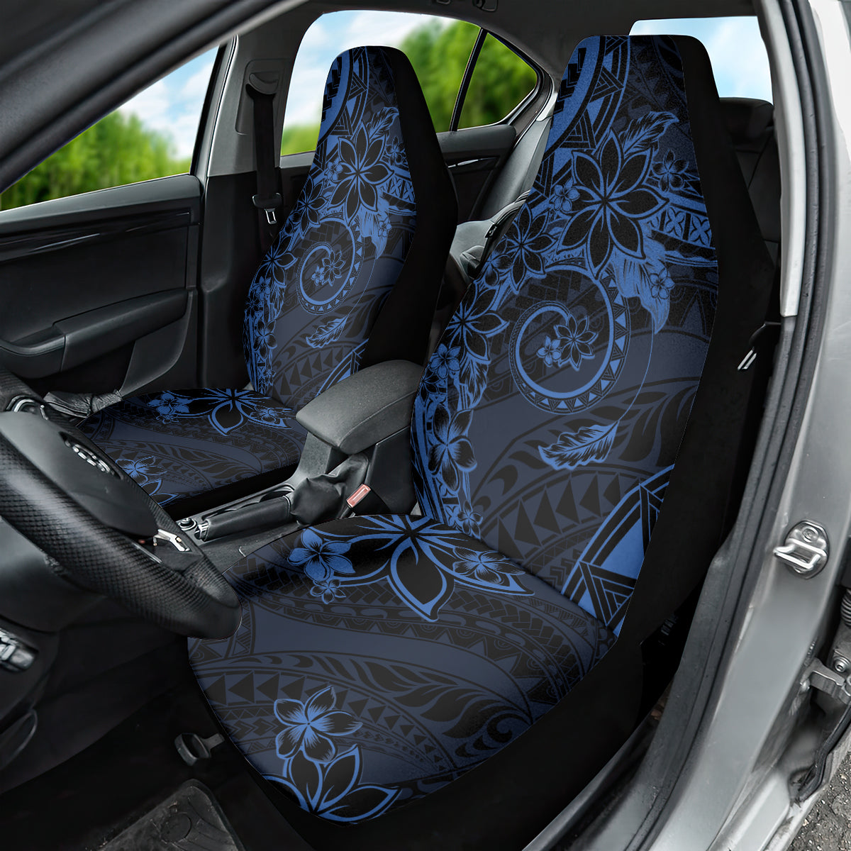 Polynesian Sunset Plumeria Car Seat Cover Navy Polynesian Tattoo
