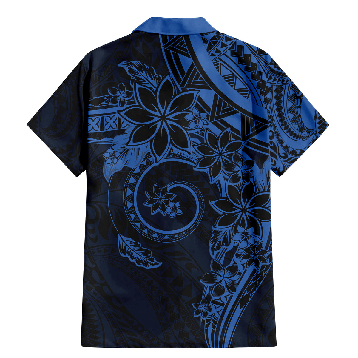 Polynesian Sunset Plumeria Family Matching Mermaid Dress and Hawaiian Shirt Navy Polynesian Tattoo
