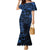 Polynesian Sunset Plumeria Family Matching Mermaid Dress and Hawaiian Shirt Navy Polynesian Tattoo