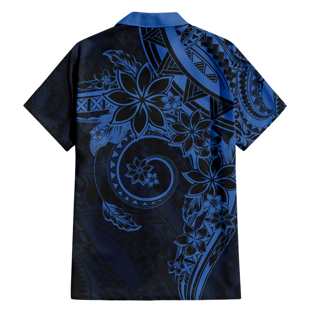 Polynesian Sunset Plumeria Family Matching Summer Maxi Dress and Hawaiian Shirt Navy Polynesian Tattoo LT05 - Polynesian Pride