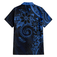 Polynesian Sunset Plumeria Family Matching Summer Maxi Dress and Hawaiian Shirt Navy Polynesian Tattoo LT05 - Polynesian Pride