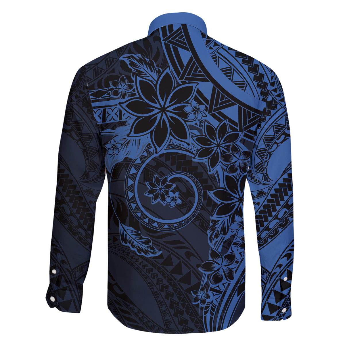 Polynesian Sunset Plumeria Family Matching Tank Maxi Dress and Hawaiian Shirt Navy Polynesian Tattoo