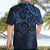 Polynesian Sunset Plumeria Hawaiian Shirt Navy Polynesian Tattoo