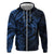 Polynesian Sunset Plumeria Zip Hoodie Navy Polynesian Tattoo