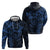 Polynesian Sunset Plumeria Zip Hoodie Navy Polynesian Tattoo