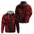 Polynesian Sunset Plumeria Hoodie Red Polynesian Tattoo