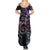 Polynesian Sunset Plumeria Summer Maxi Dress Galaxy Polynesian Tattoo