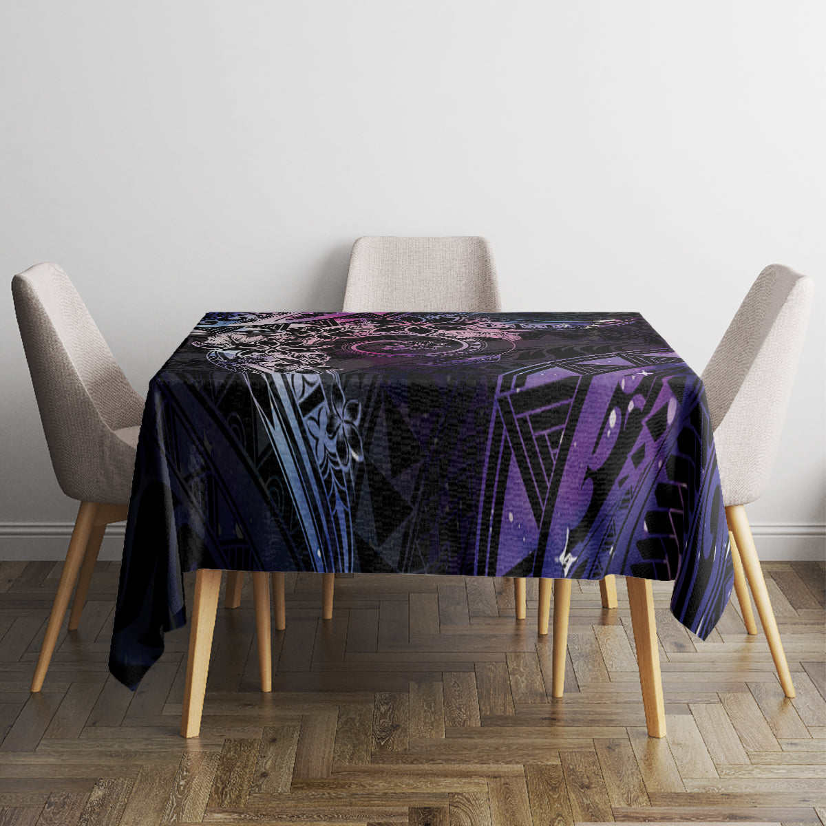 Polynesian Sunset Plumeria Tablecloth Galaxy Polynesian Tattoo