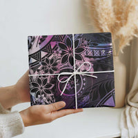 Polynesian Sunset Plumeria Wrapping Paper Galaxy Polynesian Tattoo - Polynesian Pride