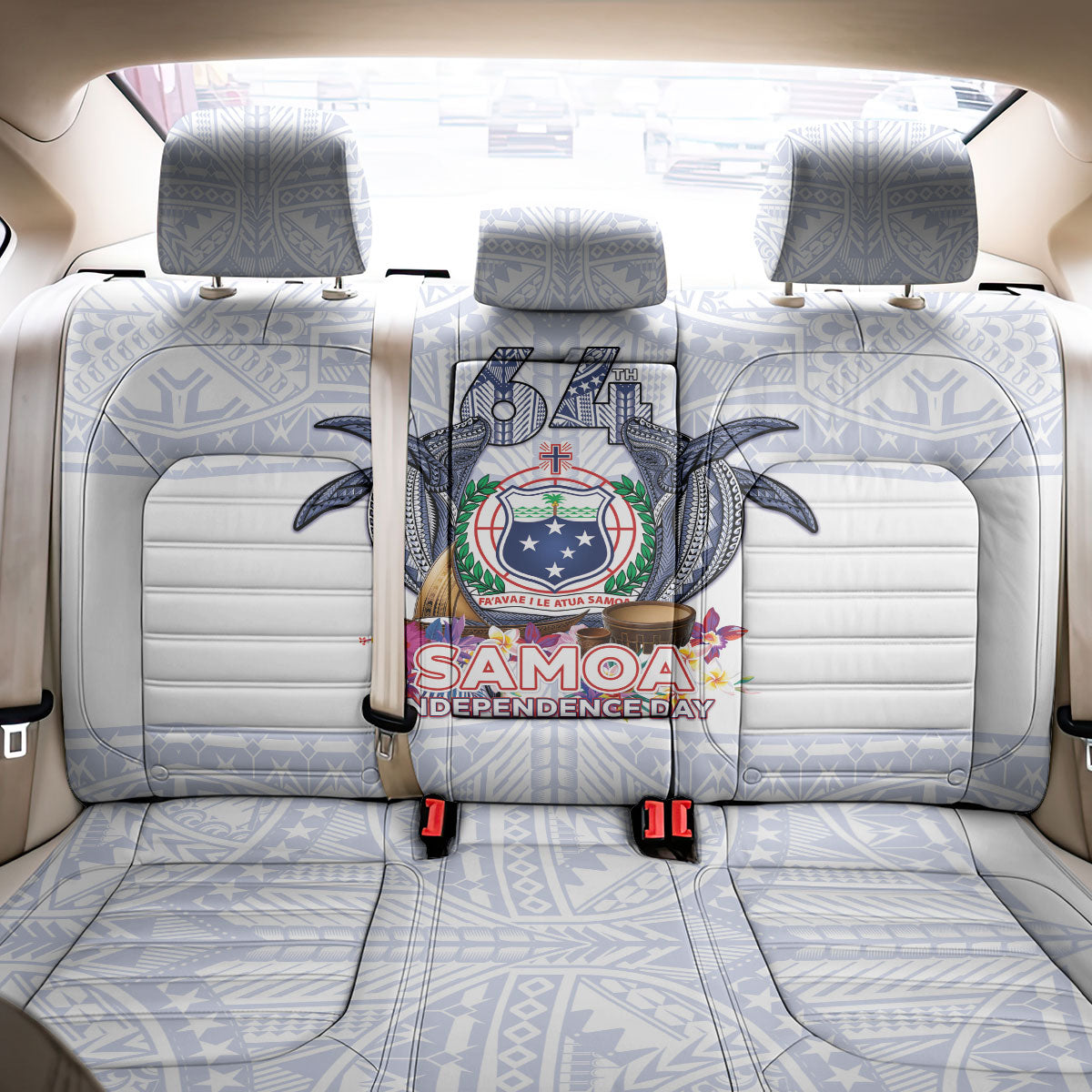 Samoa Independence Day Back Car Seat Cover Samoa United For A New Beginning