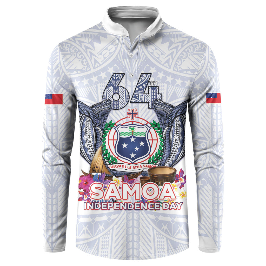 Samoa Independence Day Button Sweatshirt Samoa United For A New Beginning