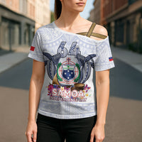 Samoa Independence Day Cross Shoulder Shirt Samoa United For A New Beginning