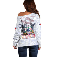 Samoa Independence Day Off Shoulder Sweater Samoa United For A New Beginning