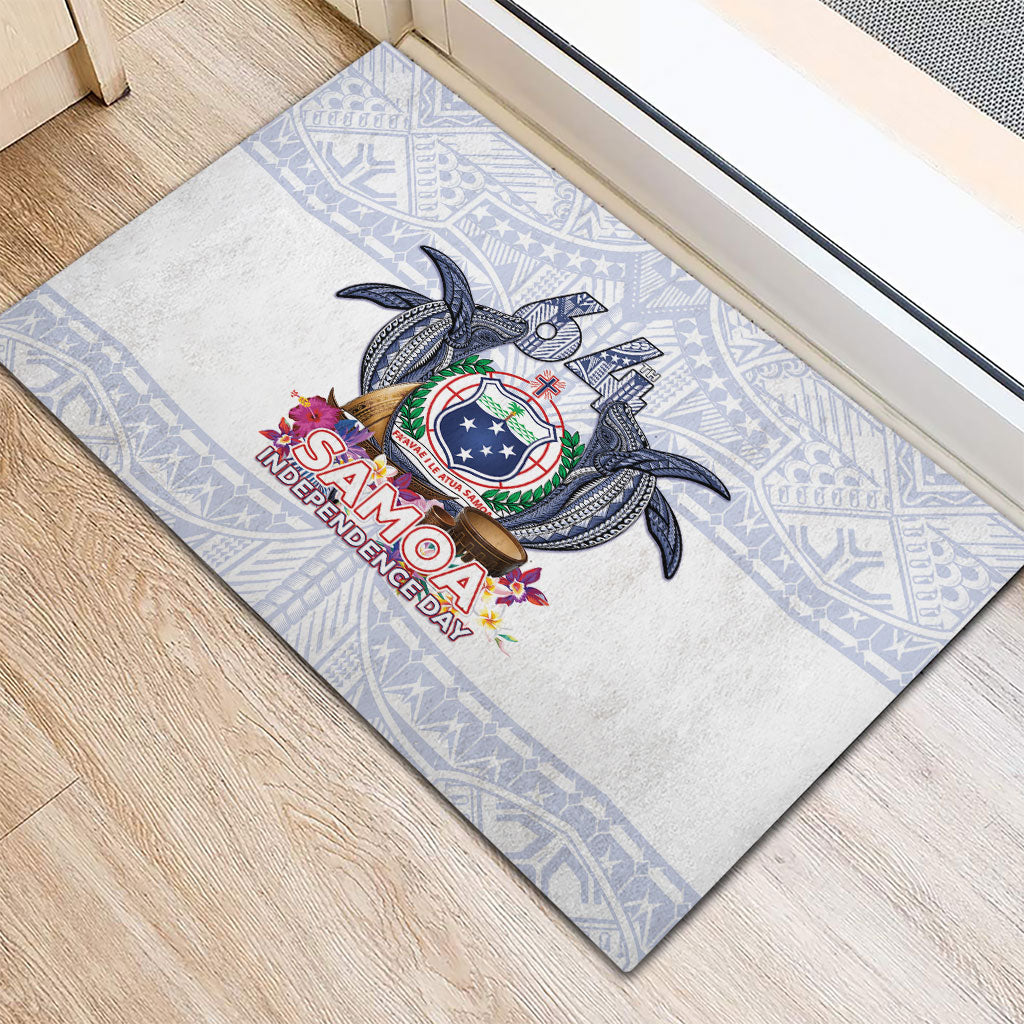 Samoa Independence Day Rubber Doormat Samoa United For A New Beginning