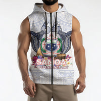 Samoa Independence Day Sleeveless Zip Hoodie Samoa United For A New Beginning