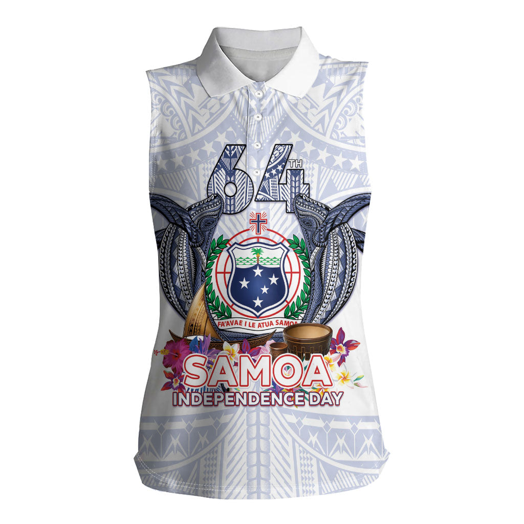Samoa Independence Day Women Sleeveless Polo Shirt Samoa United For A New Beginning