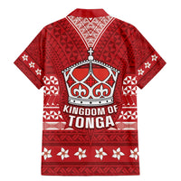 Tonga King Tupou VI Day Family Matching Mermaid Dress and Hawaiian Shirt Traditional Tongan Kupesi Pattern LT05 - Polynesian Pride