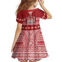 Tonga King Tupou VI Day Family Matching Off Shoulder Maxi Dress and Hawaiian Shirt Traditional Tongan Kupesi Pattern