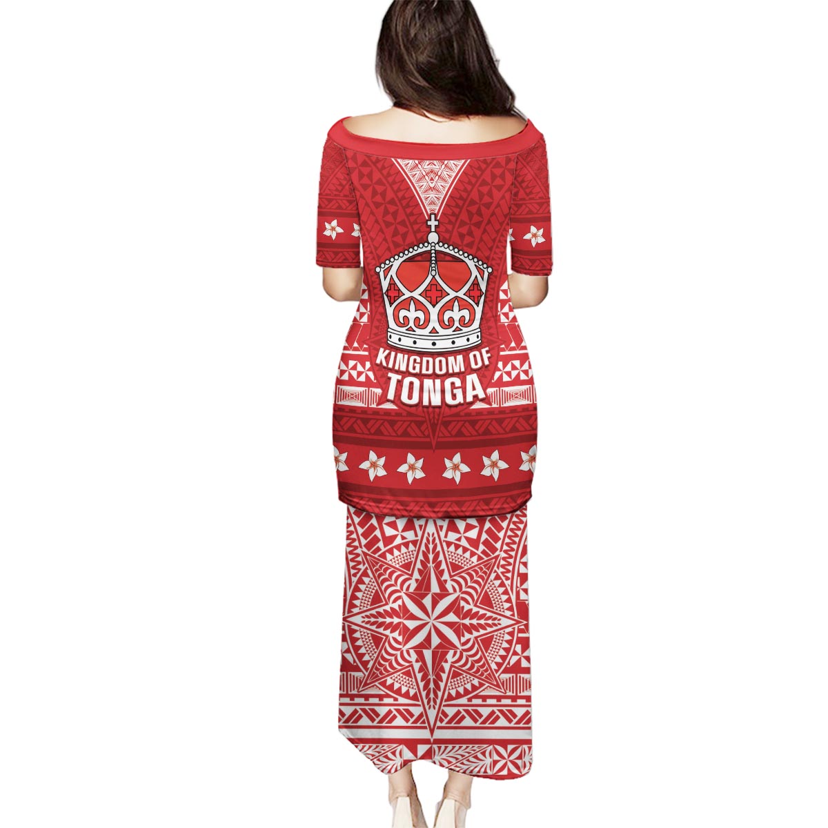 Tonga King Tupou VI Day Family Matching Puletasi and Hawaiian Shirt Traditional Tongan Kupesi Pattern LT05 - Polynesian Pride