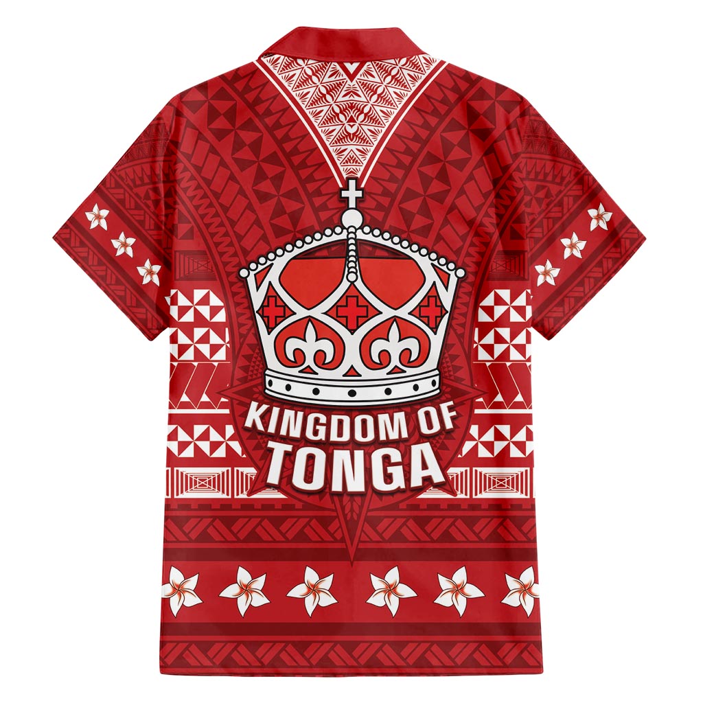 Tonga King Tupou VI Day Family Matching Short Sleeve Bodycon Dress and Hawaiian Shirt Traditional Tongan Kupesi Pattern LT05 - Polynesian Pride