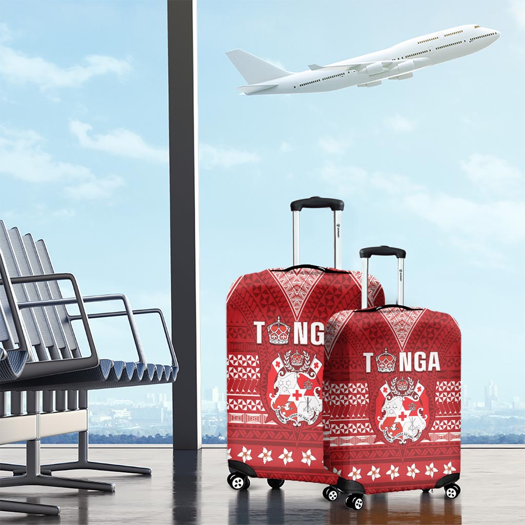 Tonga King Tupou VI Day Luggage Cover Traditional Tongan Kupesi Pattern