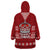 Tonga King Tupou VI Day Wearable Blanket Hoodie Traditional Tongan Kupesi Pattern