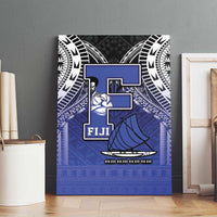 Fiji Drua Canvas Wall Art Fijian Tapa Pattern